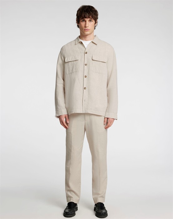 Leroy Linen Blend Skjorte 